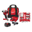 Milwaukee 2850-21XC M18 Compact Brushless 1/4" Hex Impact Driver w/ Shockwave 32PC Impact Bit Set