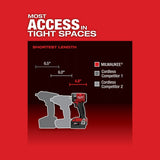 Milwaukee 2854-80 M18 FUEL 3/8" Compact Impact Wrench w/ Friction Ring Bare Tool (Reconditioned) - 5