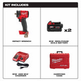 Milwaukee 2854-22 M18 FUEL™ 3/8" Compact Impact Wrench w/ Friction Ring Kit - 2