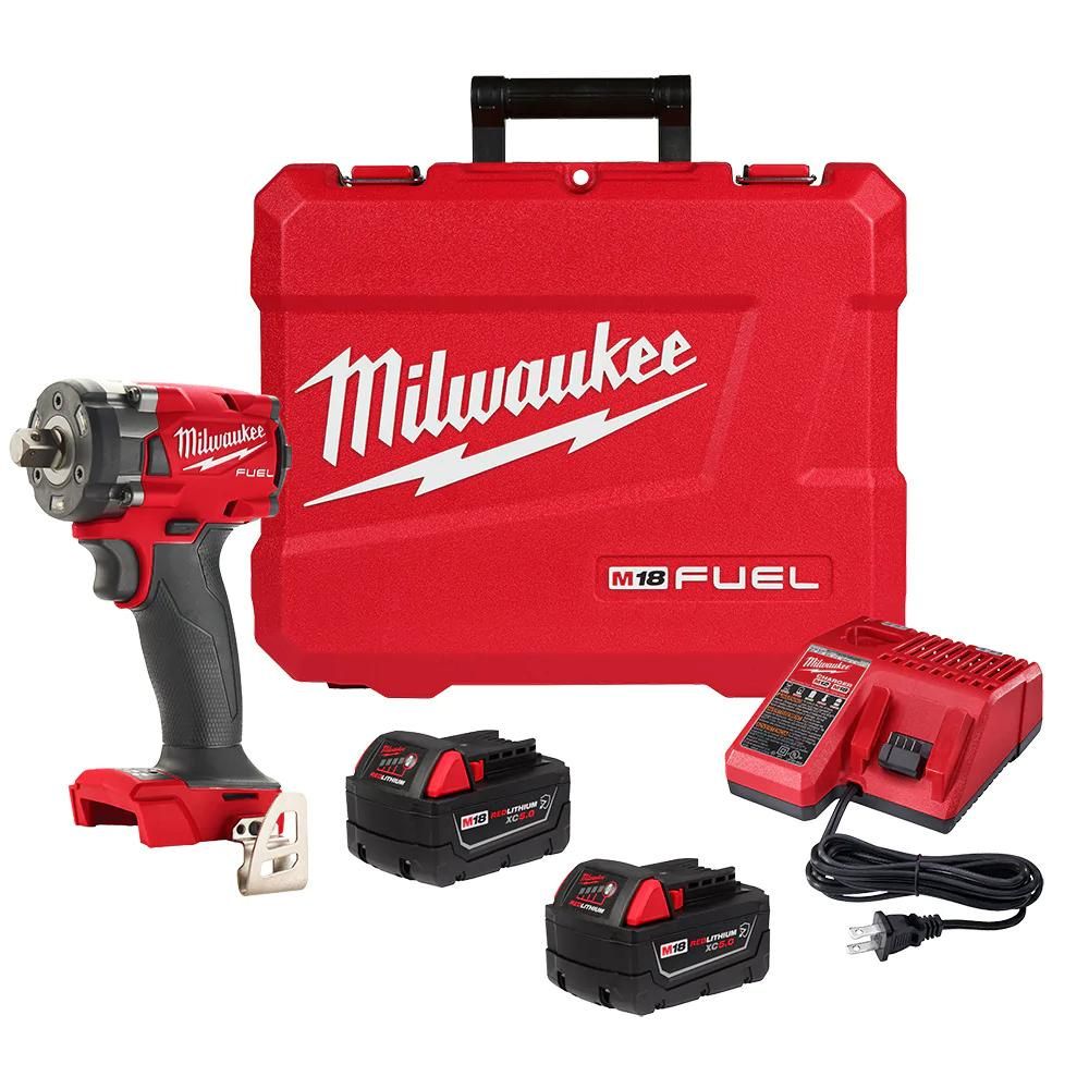 Milwaukee 2855P-22R M18 FUEL 1/2 " Compact Impact Wrench w/ Pin Detent Kit