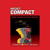 Milwaukee 2857-22 M18 FUEL 1/4" Hex Impact Driver with One Key XC Kit - 7