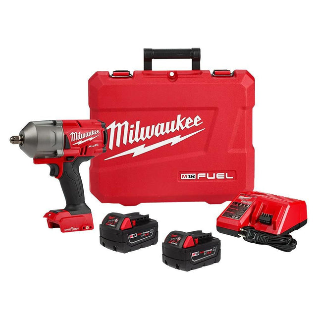 Milwaukee 2862-22R M18 FUEL  w/ ONE-KEY High Torque Impact Wrench 1/2" Pin Detent Kit