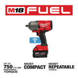 Milwaukee 2862-22 M18 FUEL ONE-KEY High Torque Impact Wrench 1/2" Pin Detent Kit - 3