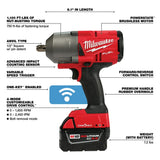 Milwaukee 2862-22 M18 FUEL ONE-KEY High Torque Impact Wrench 1/2" Pin Detent Kit - 4