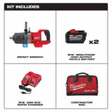 Milwaukee 2868-22HD M18 FUEL 1" D-Handle High Torque Impact Wrench w/ ONE-KEY Kit - 5