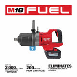 Milwaukee 2868-22HD M18 FUEL 1" D-Handle High Torque Impact Wrench w/ ONE-KEY Kit - 8