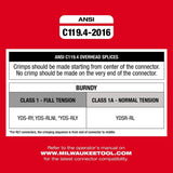 Milwaukee 2876-22 M18 FORCE LOGIC 11T Dieless Latched Linear Utility Crimper - 8