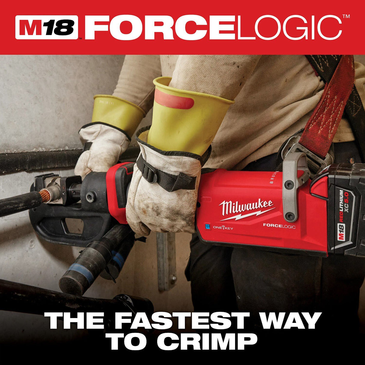 Milwaukee 2878K-20 M18 FORCE LOGIC 12T Kearney Linear Crimper (Tool Only) - 2