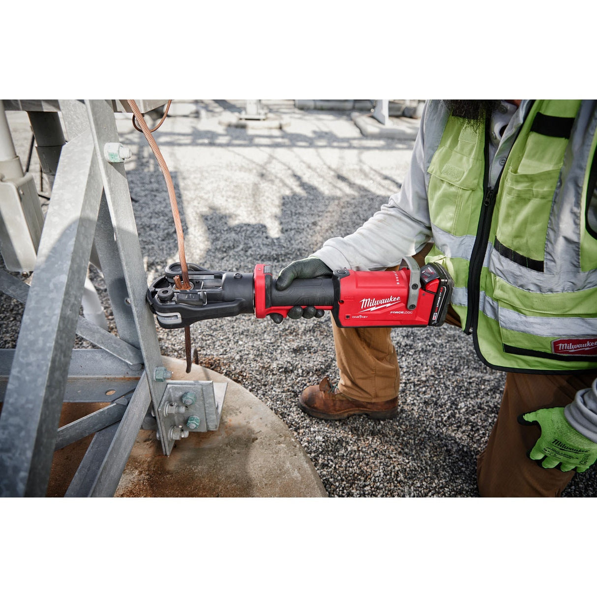 Milwaukee 2878K-20 M18 FORCE LOGIC 12T Kearney Linear Crimper (Tool Only) - 8