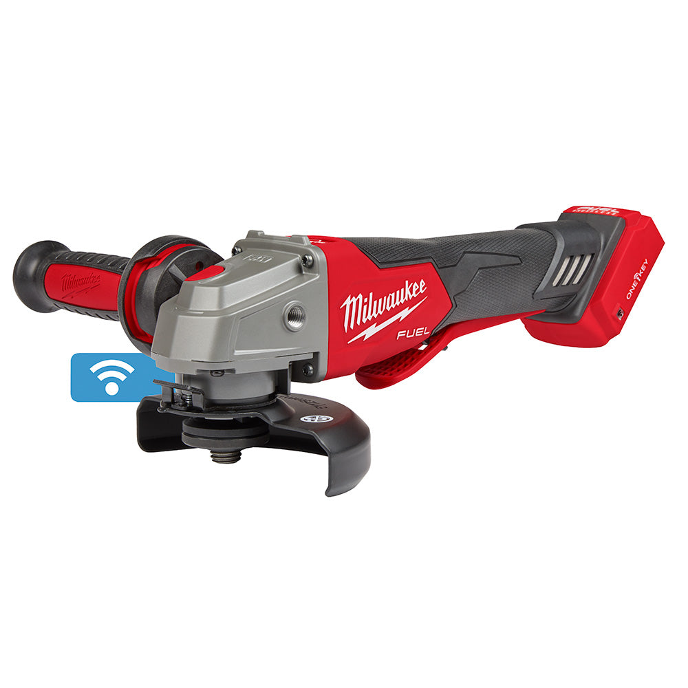 Milwaukee 2882-20 M18 FUEL™ 4-1/2" / 5" Braking Grinder w/ ONE-KEY™  Paddle Switch, No-Lock - 4