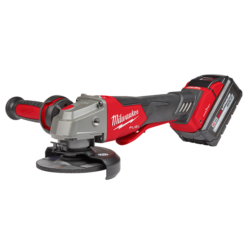 Milwaukee 2882-22 M18 FUEL™ 4-1/2" / 5" Braking Grinder w/ ONE-KEY™  Paddle Switch, No-Lock Kit - 8