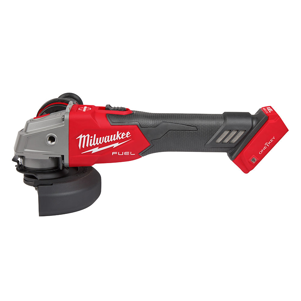 Milwaukee 2883-20 M18 FUEL™ 4-1/2" / 5" Braking Grinder w/ ONE-KEY™  Slide Switch, Lock-On - 5