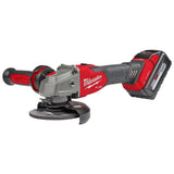 Milwaukee 2883-22 M18 FUEL™ 4-1/2" / 5" Braking Grinder w/ ONE-KEY™  Slide Switch, Lock-On Kit - 7