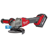 Milwaukee 2883-22 M18 FUEL™ 4-1/2" / 5" Braking Grinder w/ ONE-KEY™  Slide Switch, Lock-On Kit - 9