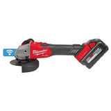 Milwaukee 2883-22 M18 FUEL™ 4-1/2" / 5" Braking Grinder w/ ONE-KEY™  Slide Switch, Lock-On Kit - 12
