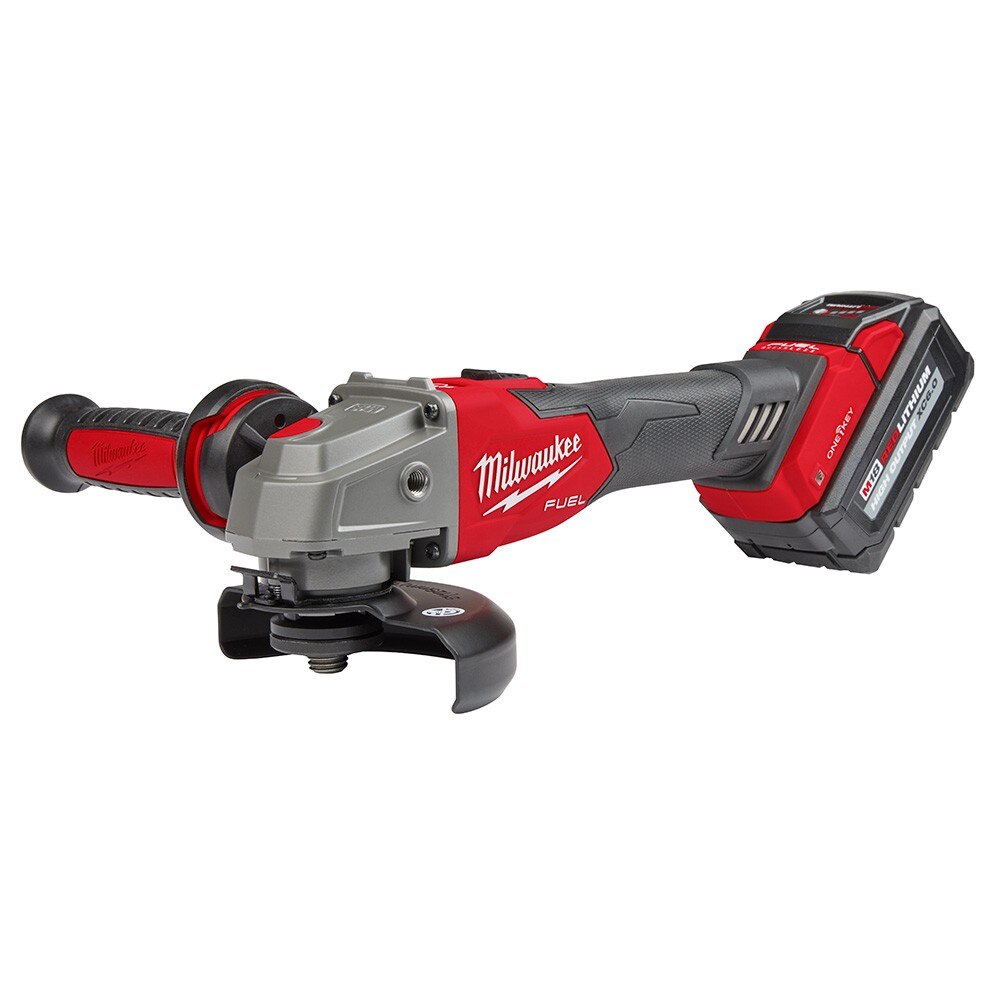 Milwaukee 2883-22 M18 FUEL™ 4-1/2" / 5" Braking Grinder w/ ONE-KEY™  Slide Switch, Lock-On Kit - 2