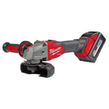Milwaukee 2883-22 M18 FUEL™ 4-1/2" / 5" Braking Grinder w/ ONE-KEY™  Slide Switch, Lock-On Kit - 5