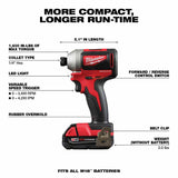 Milwaukee 2893-22CX M18 Brushless Hammer Drill/Impact Combo Kit 2.0,4.0 - 7