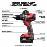 Milwaukee 2893-22 M18 Brushless Hammer Drill/Impact Combo Kit - 3