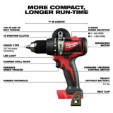 Milwaukee 2902-20 M18 Brushless 1/2" Hammer Drill Bare Tool - 6