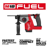 Milwaukee 2908-20 M18 FUEL 5/8" SDS Plus Rotary Hammer - 3