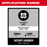 Milwaukee 2908-20 M18 FUEL 5/8" SDS Plus Rotary Hammer - 7