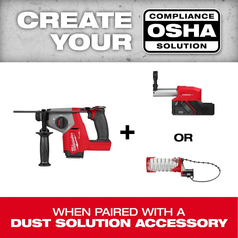 Milwaukee 2908-20 M18 FUEL 5/8" SDS Plus Rotary Hammer - 8