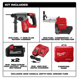 Milwaukee 2912-22DE M18 FUEL™ 1" SDS Plus Rotary Hammer Dust Extractor Kit - 2