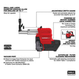 Milwaukee 2912-DE M18 FUEL™ HAMMERVAC™ 1" Dedicated Dust Extractor - 4