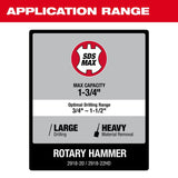 Milwaukee 2918-20 M18 FUEL 1-3/4" SDS MAX Rotary Hammer with ONE-KEY - 7