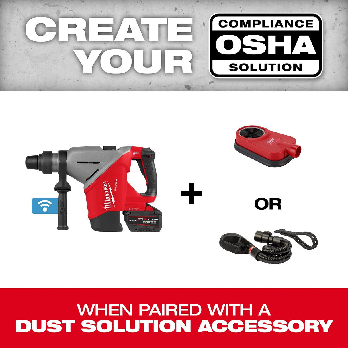 Milwaukee 2918-20 M18 FUEL 1-3/4" SDS MAX Rotary Hammer with ONE-KEY - 8