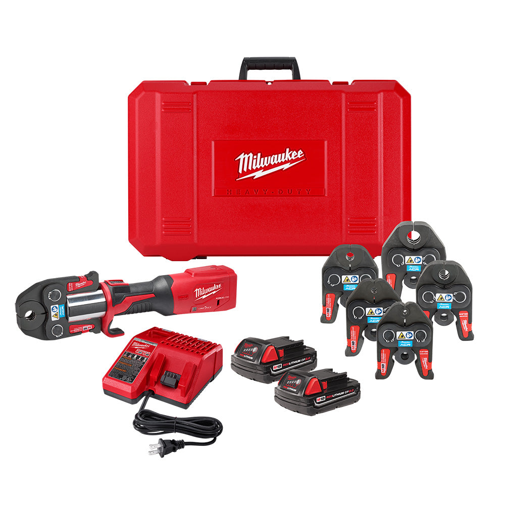 Milwaukee 2922-22M M18™ FORCE LOGIC™ Press Tool w/ ONE-KEY™ w/ ¼” – 7/8” Streamline™ ACR Press Jaws - 3