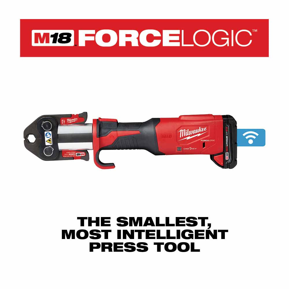 Milwaukee 2922-22 M18™ FORCE LOGIC™ Press Tool w/ ONE-KEY™ w/ 1/2"-2" CTS Jaws - 5