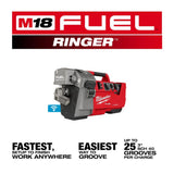 Milwaukee 2928-22 M18 FUEL RINGER Roll Groover for 2” – 6” Sch 10/40 - 7