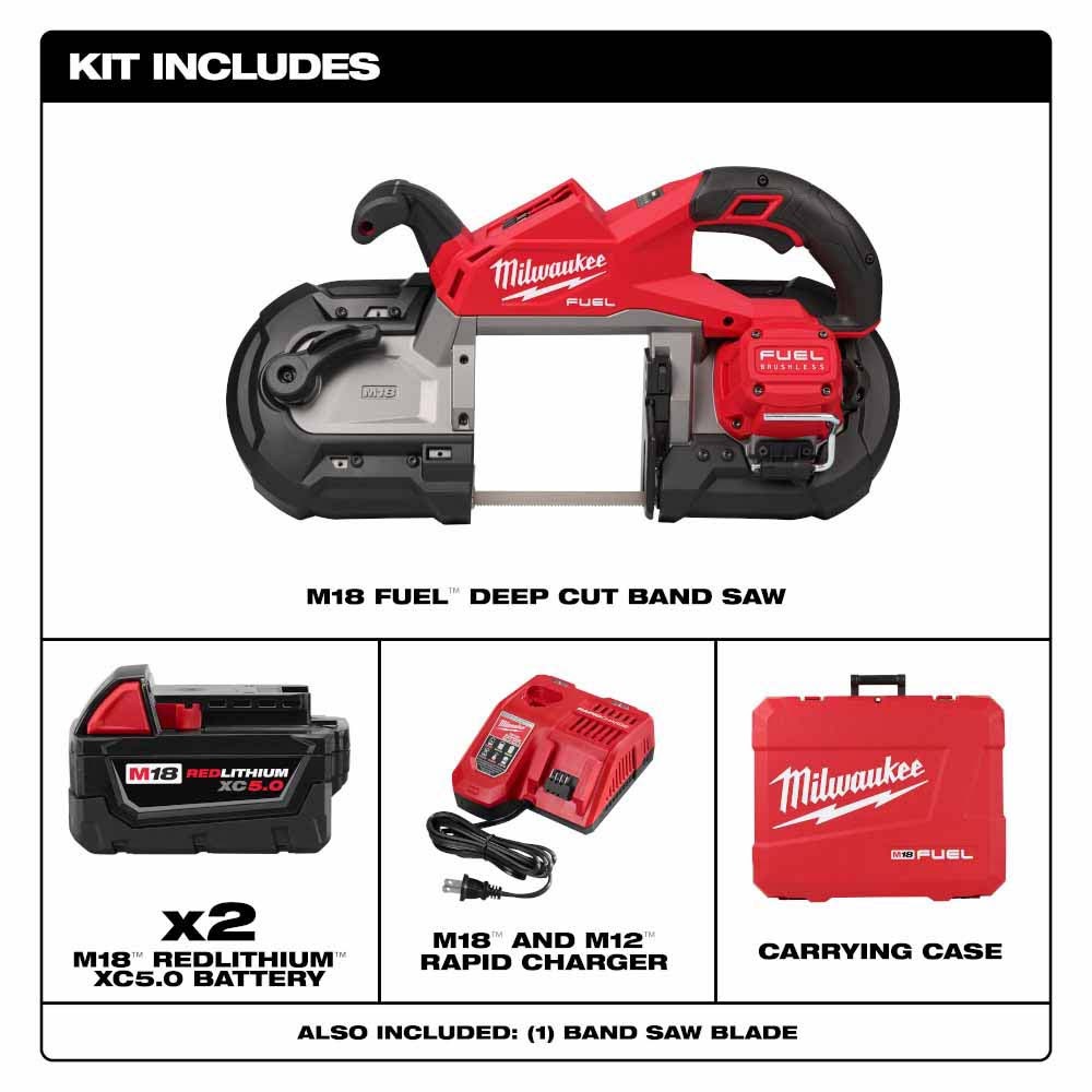 Milwaukee 2929-22 M18 FUEL Deep Cut Band Saw Kit - 3