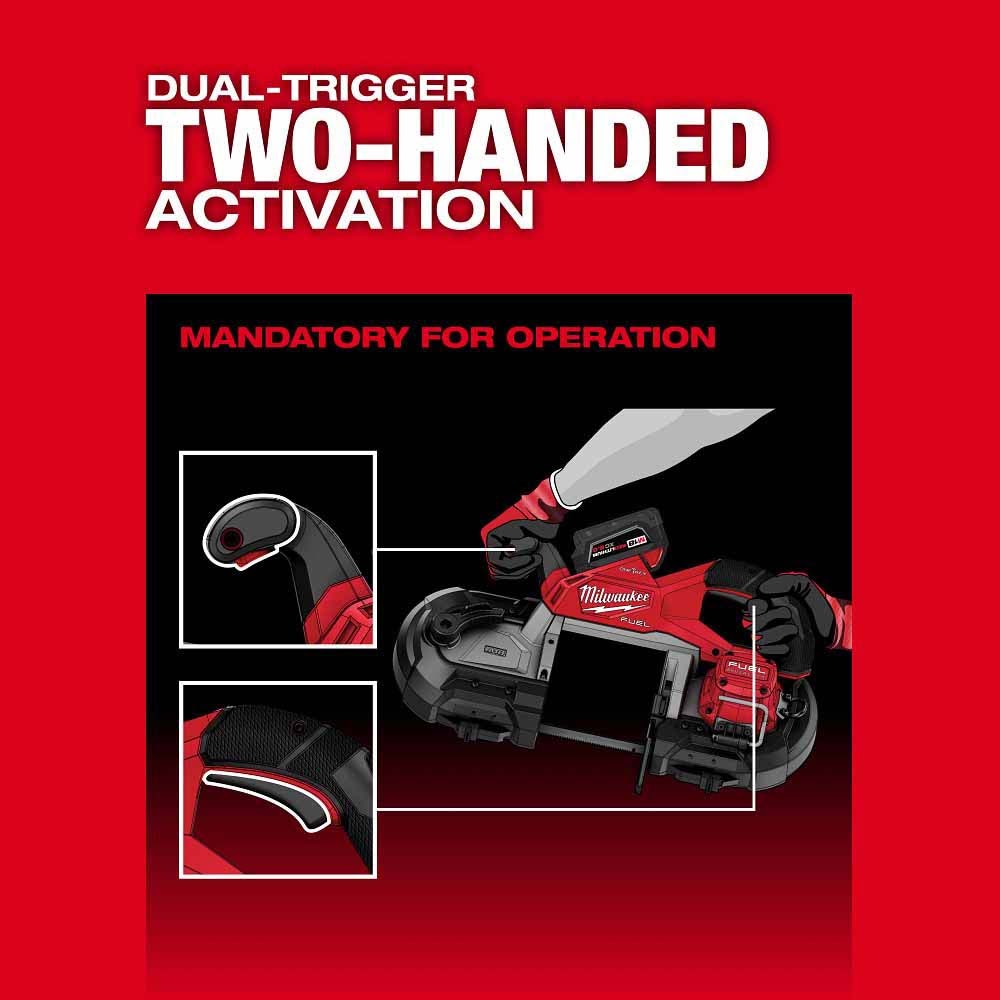 Milwaukee 2929S-20 M18 FUEL Deep Cut Dual Trigger Band Saw w/ ONE-KEY - 4