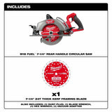Milwaukee 2930-20 M18 FUEL 7-1/4" Rear Handle Circular Saw – Cordless, 2-5/8" Cut Capacity - 3