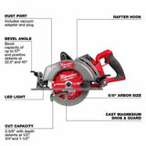 Milwaukee 2930-21HD M18 FUEL 7-1/4" Rear Handle Circular Saw Kit with 12.0Ah Battery/Rapid Charger - 3