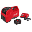 Milwaukee 2938-21 M18 Brushless Refrigerant Recovery Machine Kit with 12.0Ah Battery and Rapid Charger (2 Mesh Filter Screens)