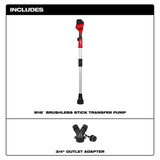 Milwaukee 2940-20 M18 Brushless Stick Transfer Pump - 3