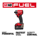 Milwaukee 2953-22 M18 FUEL 1/4" Hex Impact Driver Kit - 6