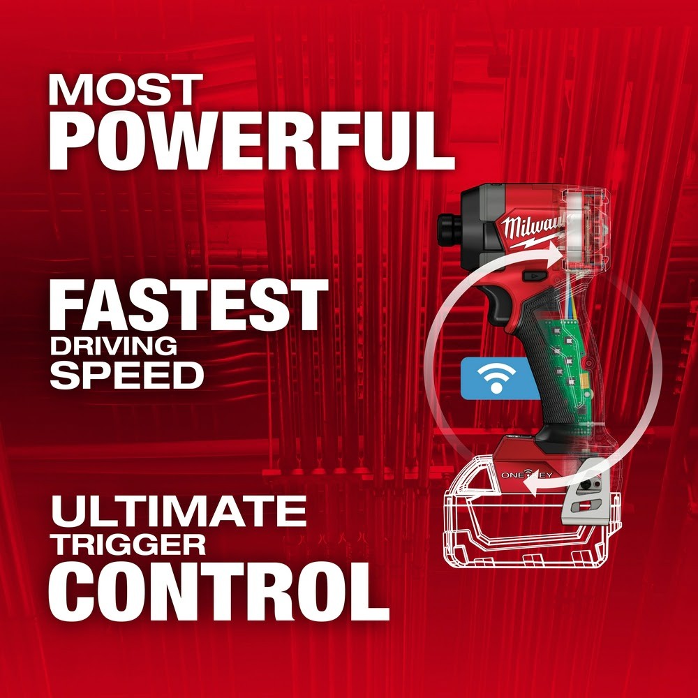 Milwaukee 2957-20 M18 FUEL 1/4" Hex Impact Driver w/ ONE-KEY - 2