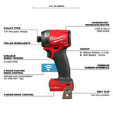 Milwaukee 2957-20 M18 FUEL 1/4" Hex Impact Driver w/ ONE-KEY - 4