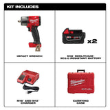 Milwaukee 2962-22R M18 FUEL 1/2 " Mid-Torque Impact Wrench w/ Friction Ring Kit - 4