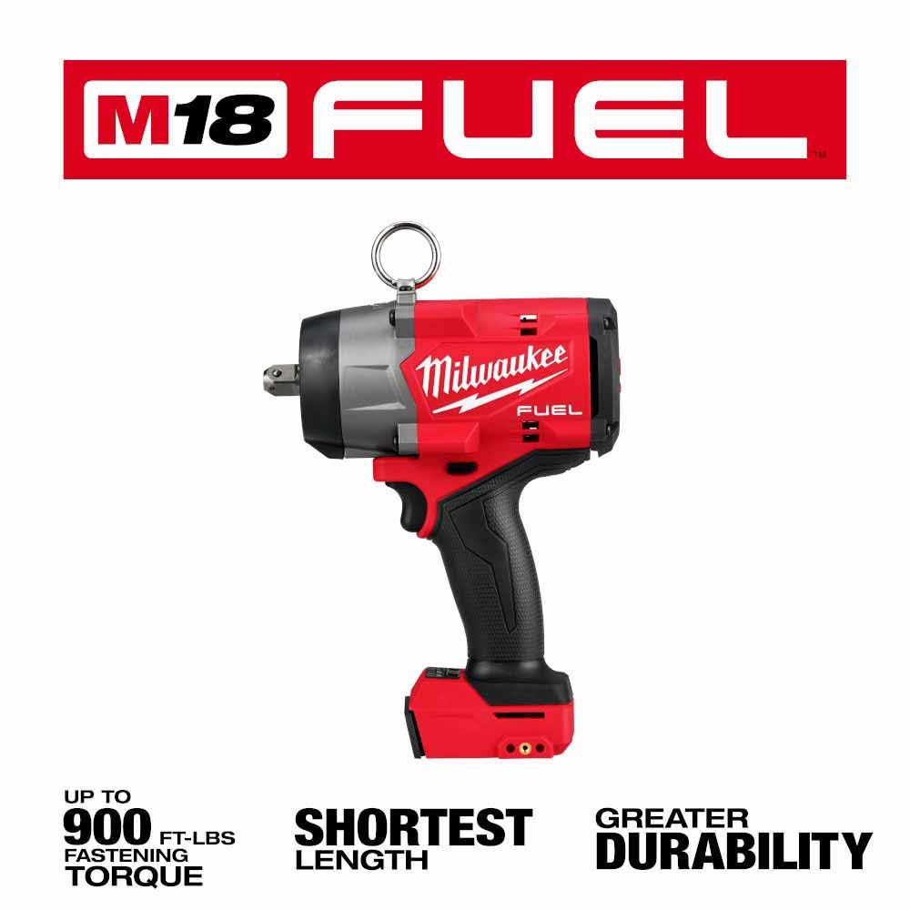 Milwaukee 2966-20 M18 FUEL 1/2" High Torque Impact Wrench w/ Pin Detent - 3