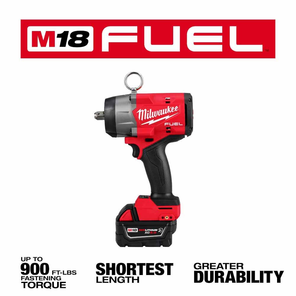 Milwaukee 2966-22 M18 FUEL 1/2" High Torque Impact Wrench w/ Pin Detent Kit - 3