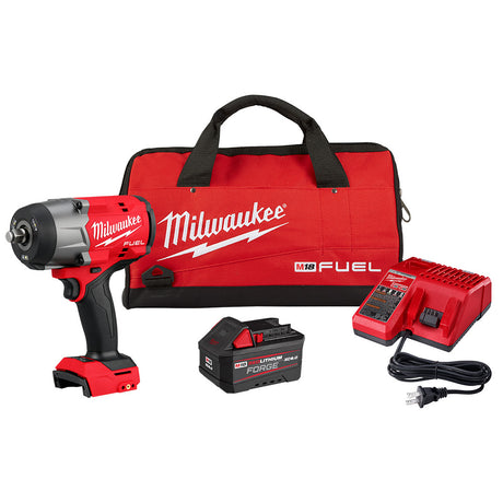 Milwaukee 2967-21F M18 FUEL 1/2" High Torque Impact Wrench w/ Friction Ring REDLITHIUM FORGE Kit