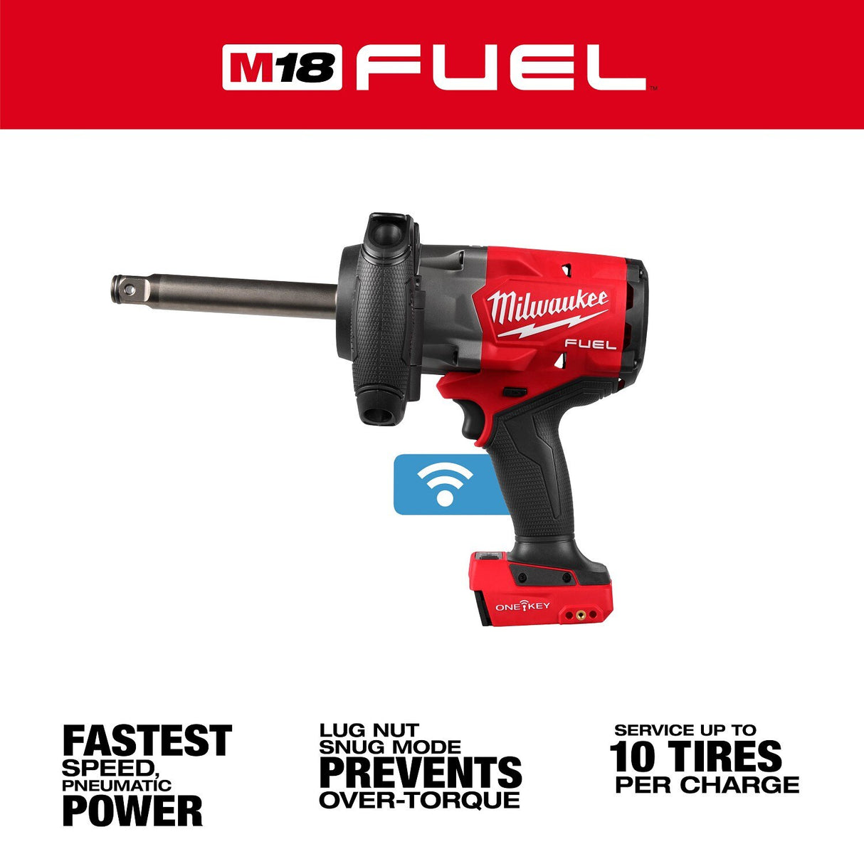 Milwaukee 2969-20 M18 FUEL 3/4" Extended Anvil High Torque Impact Wrench with ONE-KEY - 2