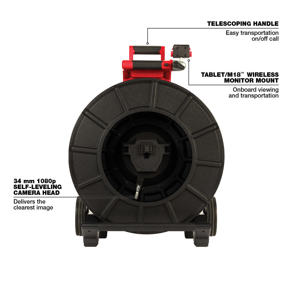 Milwaukee 2974-20 Milwaukee® 200’ Pipeline Inspection Reel