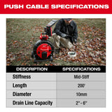 Milwaukee 2975-20 M18 200’ Mid-Stiff Pipeline Inspection Reel - 5